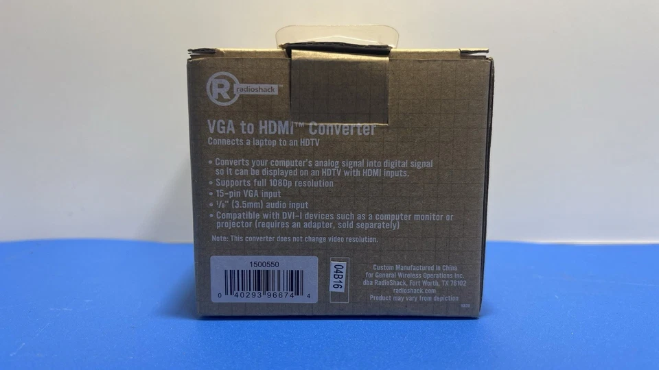 Radio Shack Convert It VGA to HDMI Converter A12 - Image 3 of 4
