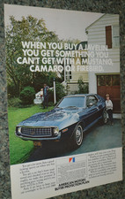 1972 Amc Javelin Original Advertisement Print Ad 72 Amx Blue