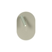 LED Wandlampe Holz GrüN Schalter H:28.1 Cm 590 Lm 2700 K Wandleuchte Wohnzimmer
