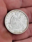 1858 Seated Liberty Half Dollar "Ben Cloak Versailles Kentucky" Graffiti