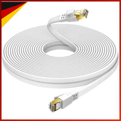 LAN Kabel CAT8 30m Hochgeschwindigkeits Netzwerkkabel 40 Gbit/s für Internet
