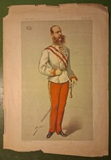 'Austria' Vanity Fair Caricature Of Francis Joseph I, Emperor Of Austria, 1877