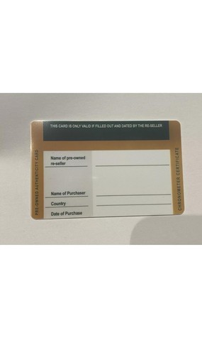 REPLACEMENT WARRANTY ID CARD FOR LUXURY WATCH - YOUR WATCH DETAILS PRINTED FREE - Picture 2 of 2