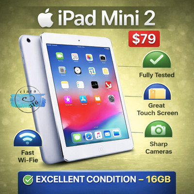 Apple iPad Mini 2 16GB WiFi 7.9'' Silver   Excellent Condition