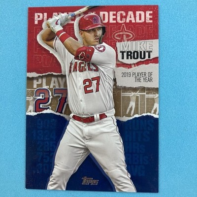 Mike Trout 2020 Topps Player of the Decade Gold #24 22/50 Los Angeles Angels