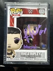 Funko Pop! WWE #122 Rhea Ripley Signed W/ Vault Protector JSA COA