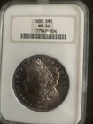 1880 S Morgan Silver Dollar MS64 NGC Old Holder 177949-004