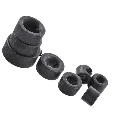 8Pcs Reusable Black Drill Rings 3-16Mm Durable Depth Limiter for Drill Bits