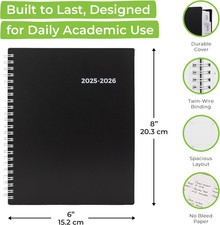 Academic Planner 2025-2026, Daily, Weekly  Monthly Planner, July 2025 - June...