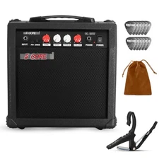 5 Core Guitar Amplifier 20W Electric Portable Mini Amp w Built in 6.5" Speaker
