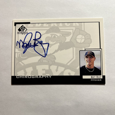 2000 SP Top Prospects - Chirography #MR Matt Riley (AU)