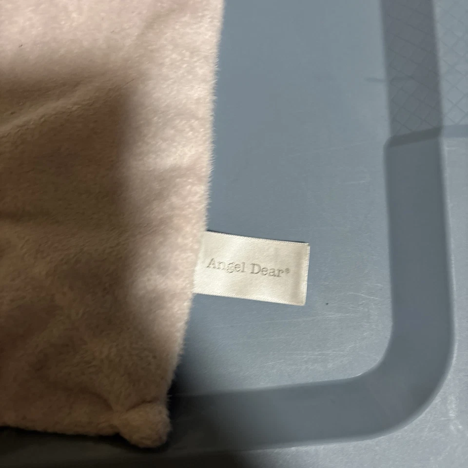 Angel Dear Pink Puppy Dog Security Blanket Baby Lovie Blankiet - Image 3 of 3