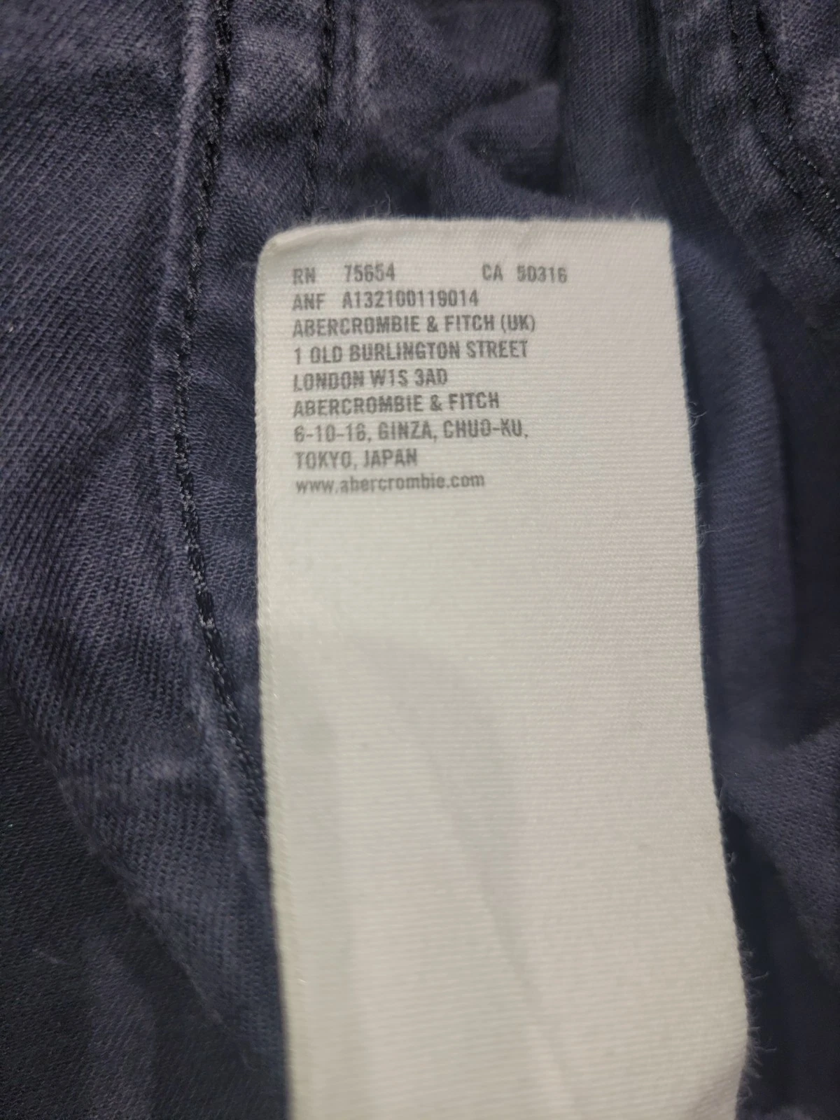 Abercrombie & Fitch Sentinel Jacket Mens M Blue Cotton Twill Military Y2K image 11