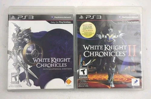 White Knight Chronicles 1 & 2 II PlayStation 3 PS3 Bundle Lot Complete CIB
