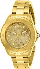 Reloj para dama Invicta Angel cuarzo esfera dorada tono oro amarillo 29107