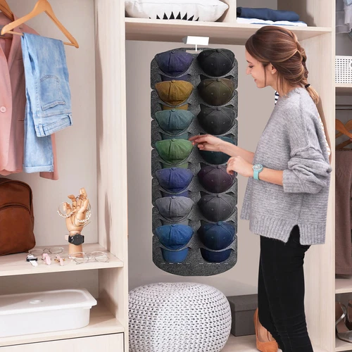 14 Hat Rack Organizer Baseball Holder Storage Hanger Door Wall Coat Caps Stands - Picture 7 of 9