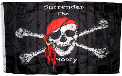 Hestya 2 bandiere pirata Jolly Roger con teschio per feste a tema