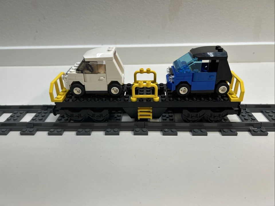 Lego® RC TRAIN Ferrocarril 7939 Vagón Carro Carga CARRO VEHÍCULO TRANSPORTADOR Foto 3 de 4