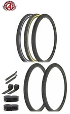 ALTALINE BICYCLE WIRE BEAD 24 x 1-3/8 DURABLE TIRE CROSS RANGER TREAD 8pc Set.