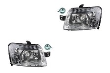 Scheinwerfer Set Halogen Haupt passend für Fiat Panda 169 09/03-07/09 H4 +Nebel