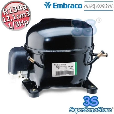 3S Verdichter Kompressor Aspera NE2130Z LBP R134a 12 cm� 1/3Hp CSIR K�ltetechnik
