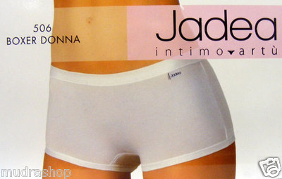 JADEA CONF WOMEN'S BOXER 6 PIECE WHITE OR BLACK SZ XS S M L - 506