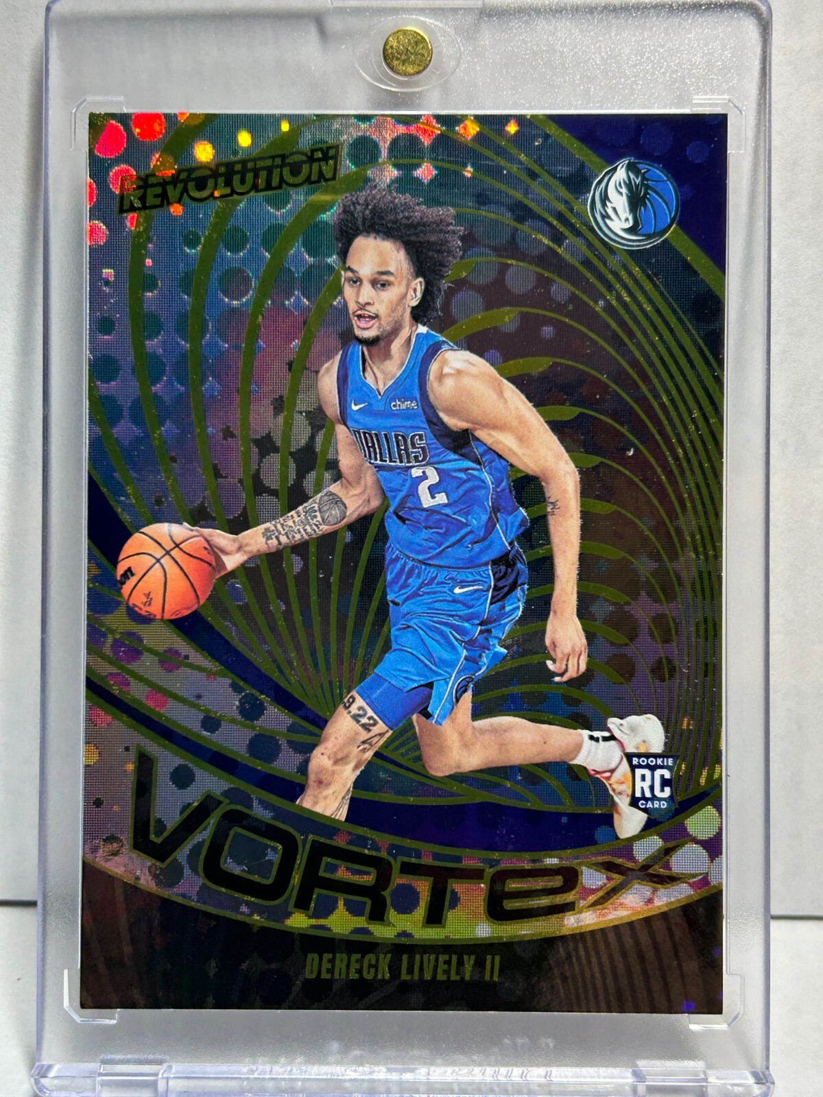 23/24 Panini Revolution Dereck Lively II RC Vortex #18 Mavericks