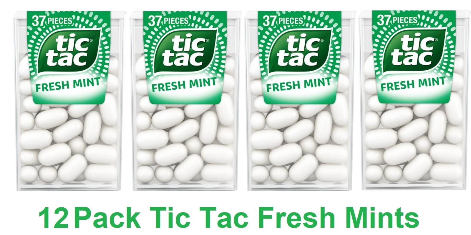Tic Tac Classic Fresh Mint Sweets in Bulk 18 g x 12 packs