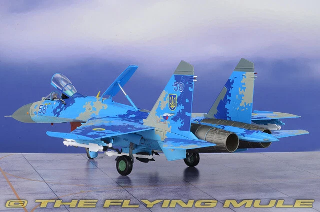 Hobby Master 1 72 Su 27 Flanker B Ukrainian Air Force Blue 58
