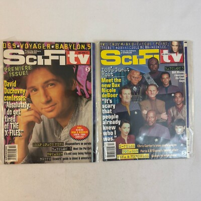 Pair Of Sci-Fi TV Magazines 1998 #1 And #2 Premier Fast Ship
