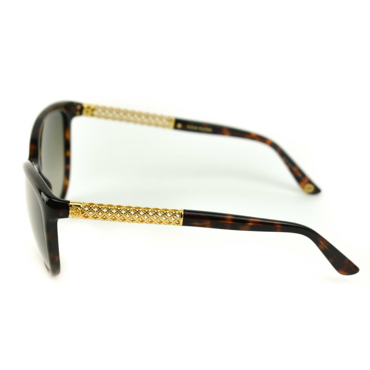GUCCI: Tortoise Brown & Gold-Plated 