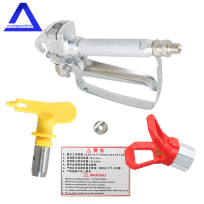 #ad 3600PSI Airless Paint Spray Gun 517 Spray Tip Nozzle Guard for Sprayers $17.85