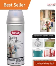 Artist Clear Coating Aerosol Satin Finish 11 Oz Moisture Resistant Spray