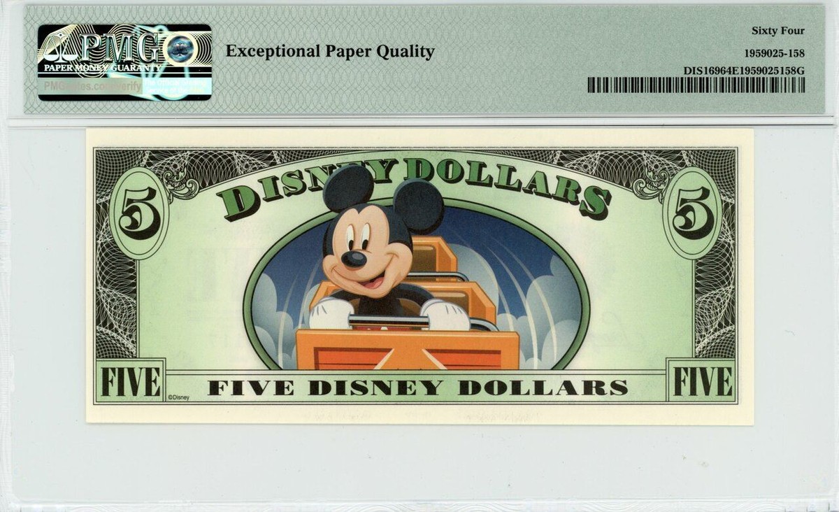 Disney Dollars セット 1ドル 5ドル 10ドル 希少 ディズニードル ディズニーダラー 1ドル 5ドル 10ドル 9枚