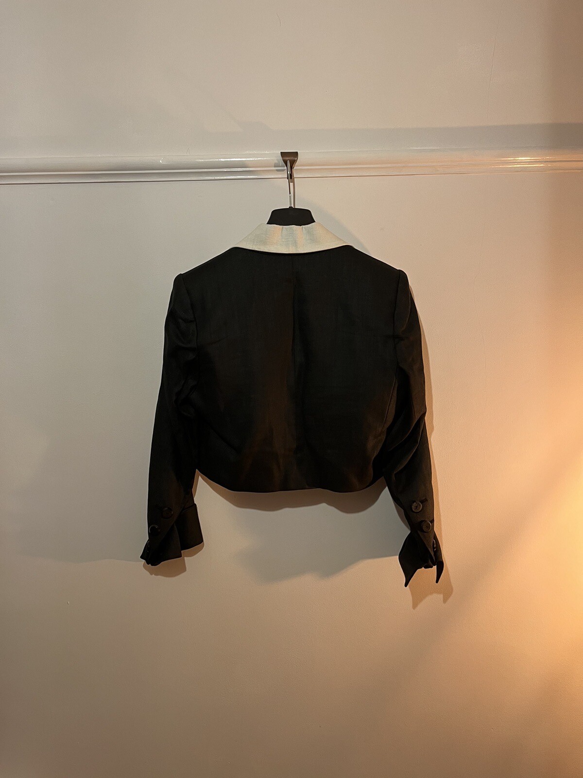 SS86 Yves Saint Laurent Rive Gauche Giacca Spencer 40 Rara Vogue Runway