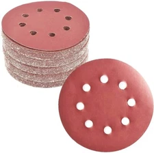 25 Pack 1500 Grit Sanding Discs 5 inch 8-Hole Hook and Loop Orbital Sander Paper