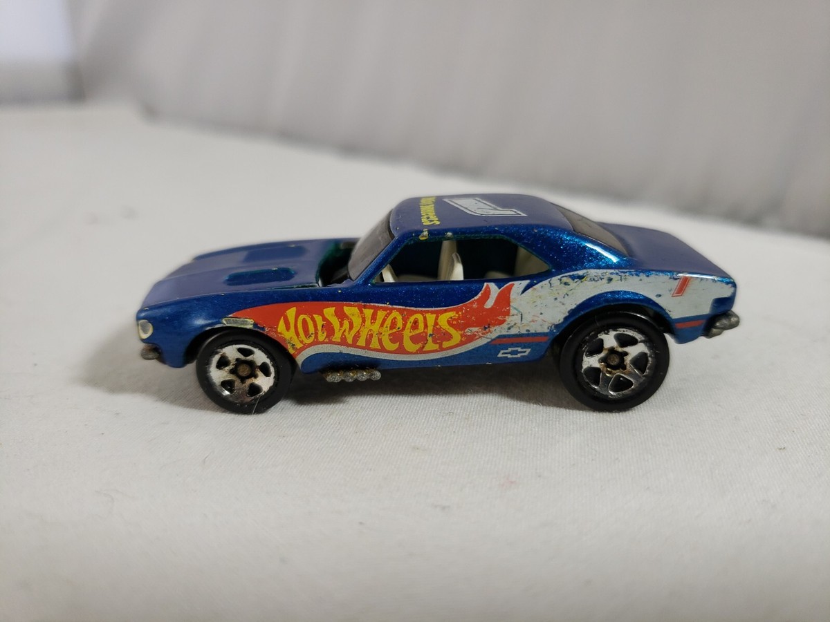Vintage ~ 1982 Hot Wheels ~ 1967 Camaro ~ Blue Race Car ~ Sweet