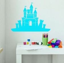 Vinyl Wall Decal Fairytale Princess Castle Nursery Decor Stickers 1307ig 