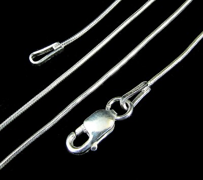 Solid 925 Sterling Silver Dainty ROUND SNAKE CHAIN Necklace Made In  Italy