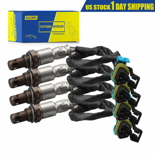 4X O2 Oxygen Sensor Up/Downstream Fit For 08-14 Chevrolet Express 1500 2500 3500