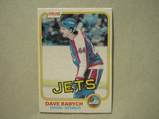 1981/82 O-PEE-CHEE NHL HOCKEY CARD #358 DAVE BABYCH ROOKIE EX/NM NM SHARP!! OPC