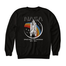 NASA Space Shuttle Program Tribute Retro Graphic Sweatshirt