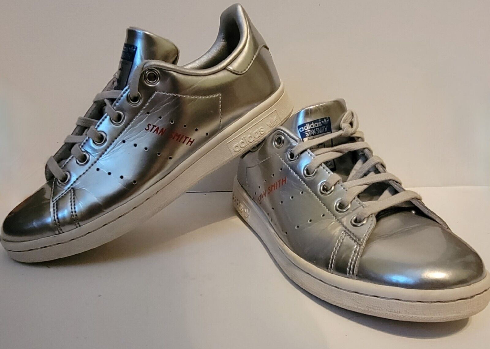 Size 5 - Adidas Stan Silver Metallic | eBay