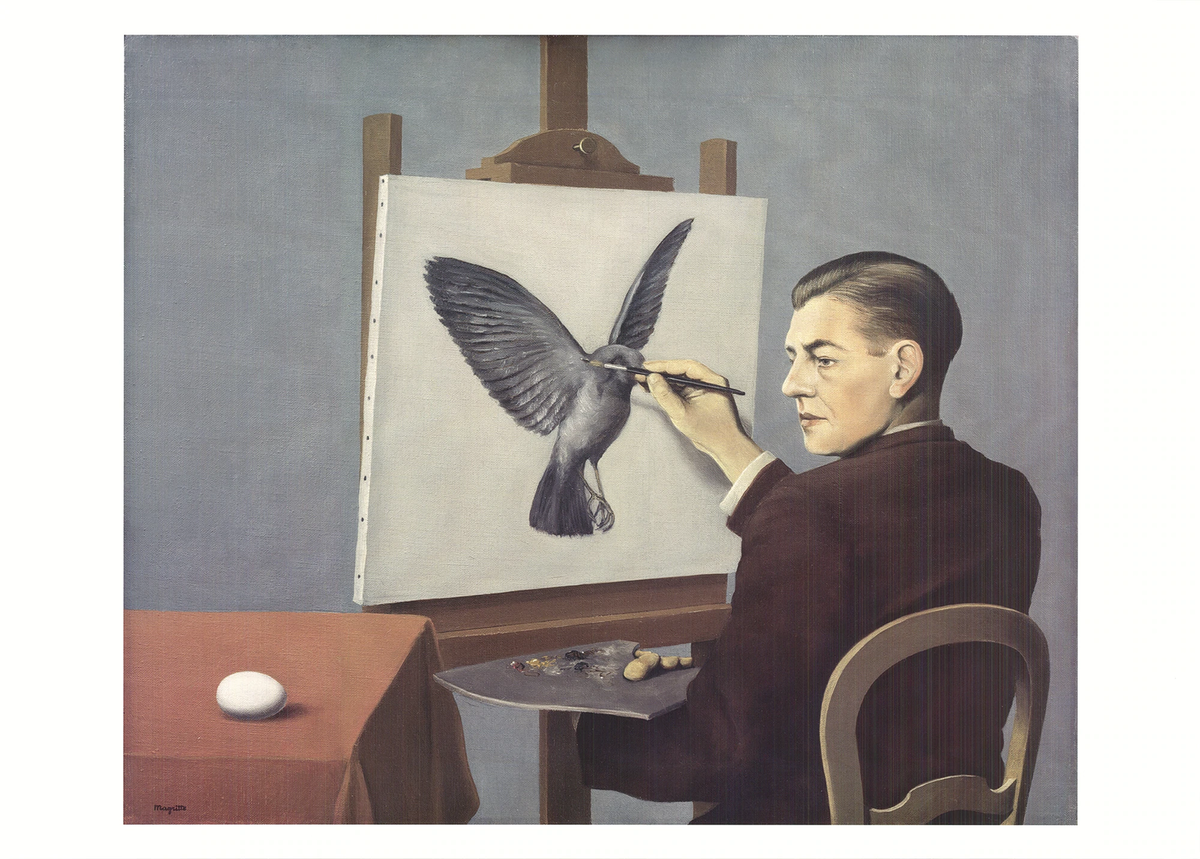 RENE MAGRITTE La Clairvoyance 19.75