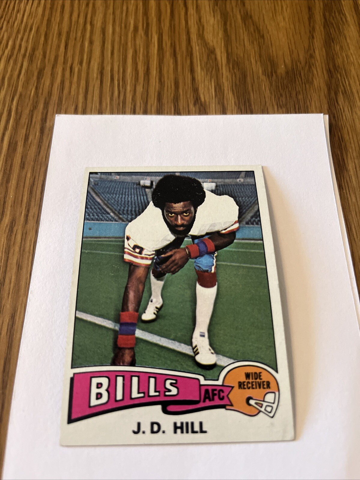 1975 Topps J. D. Hill Buffalo Bills Ex Free Shipping # 438