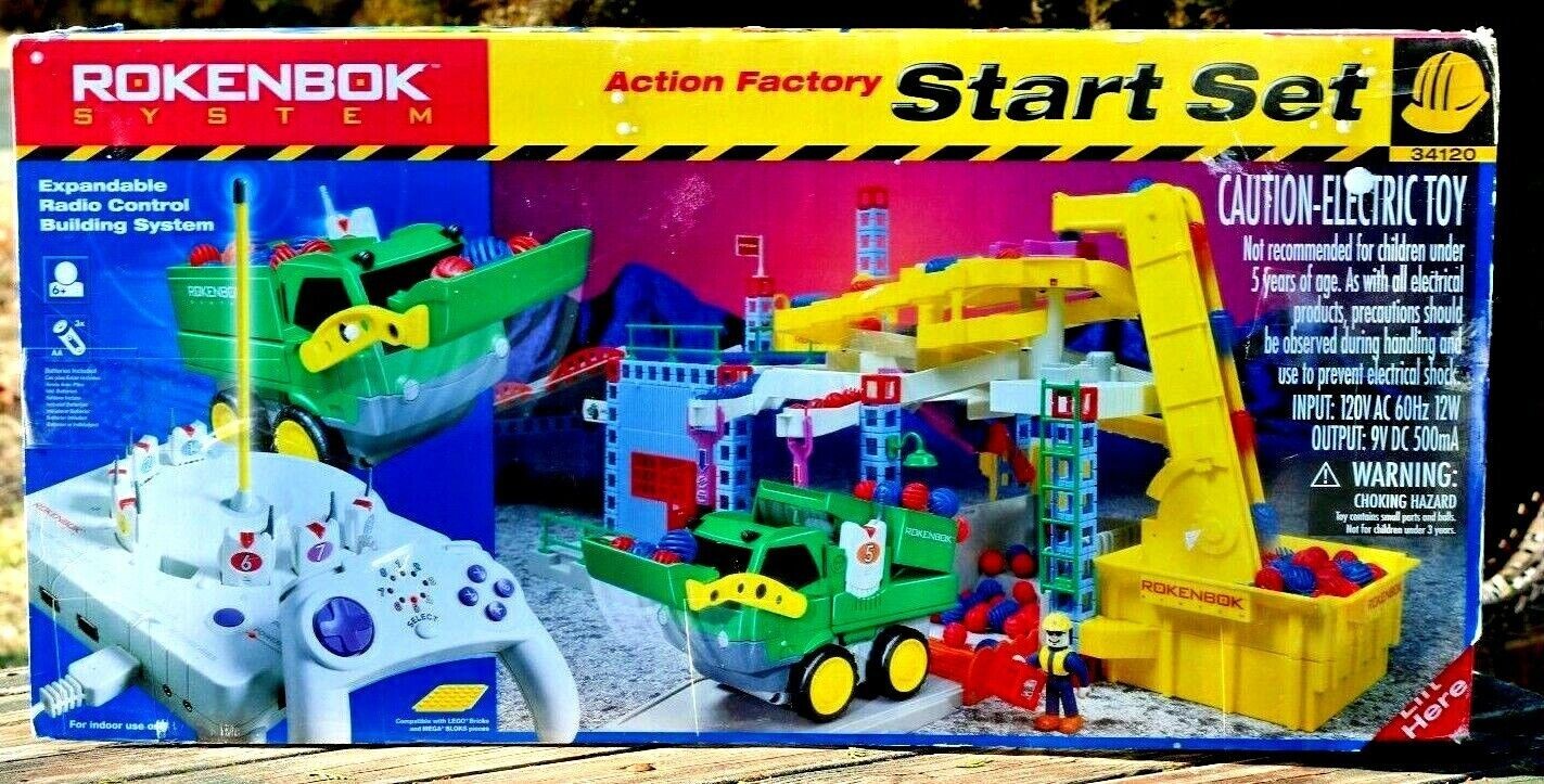ROKENBOK ACTION FACTORY STARTER SET. COMPLETE. TESTED. WORKS. EXTRA