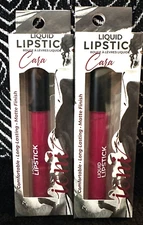 2pk IONI CARA BERRY MATTE FINISH LIQUID LIPSTICK LASTING DRAMATIC 24H COLOR LOT