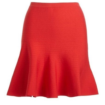 NWT OHNE TITEL Red Stretch Skirt M