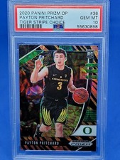 2020 Panini Prizm DP #36 Payton Pritchard Rookie RC Tiger Stripe CHOICE PSA 10 