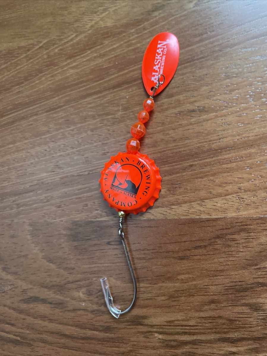 Alaskan Brewing Company Orange Fishing Lure Hook Collectible Bottle Cap
